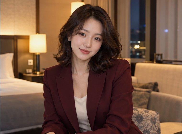 인계동 라움이완 향·오일 관리 안내 카드의 서로 다른 20대 성인 한국 여성 모델